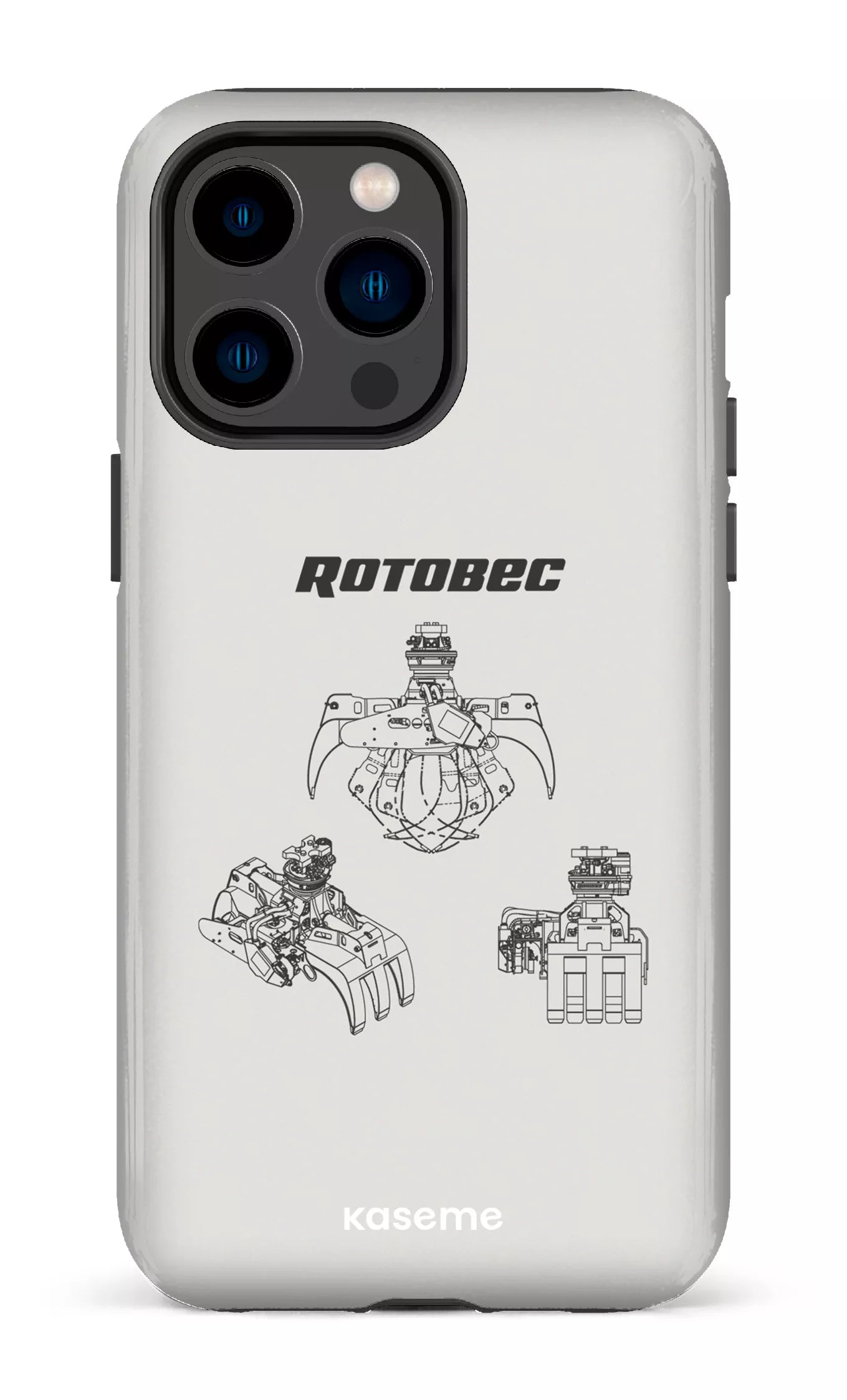 iPhone 14 Pro Max Tough Rotobec Gris -