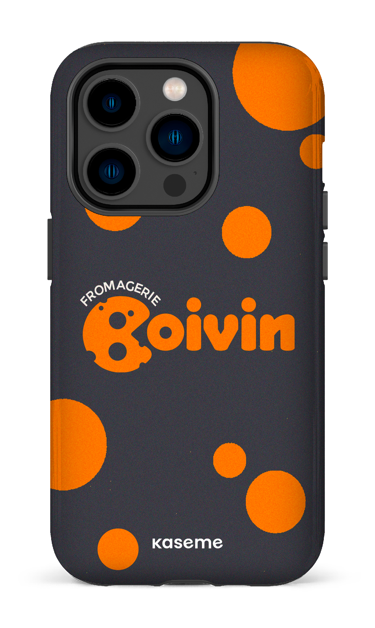 iPhone 14 Pro Tough Boivin Gris x Ronds -