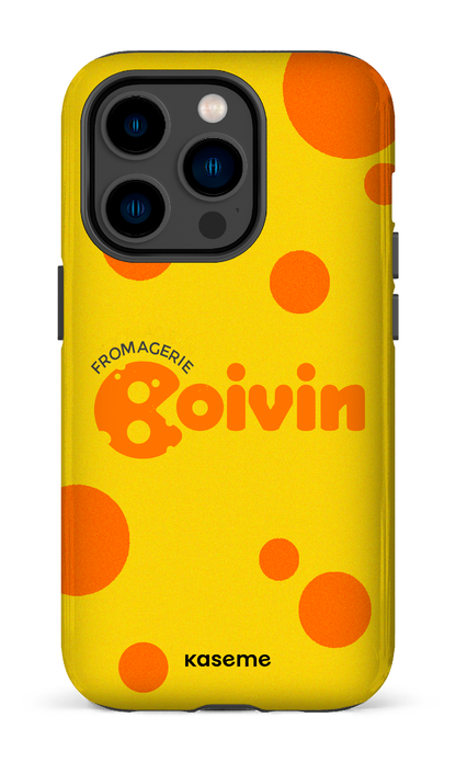 iPhone 14 Pro Tough Boivin Jaune x Ronds -