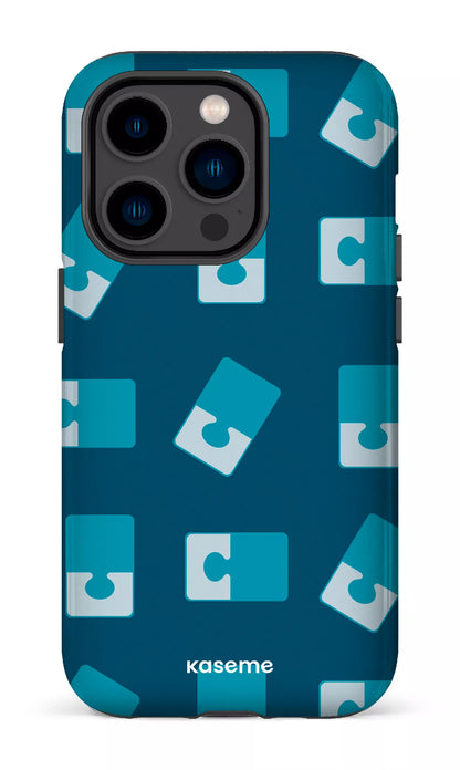 iPhone 14 Pro Tough Casse-tête Bleu -