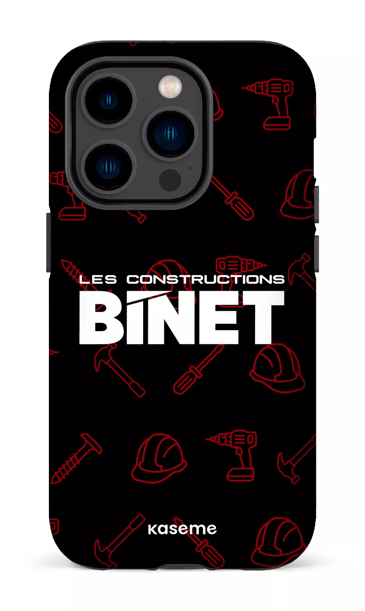 iPhone 14 Pro Tough Constructions Binet Noir -