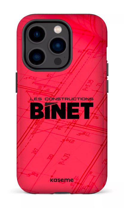 iPhone 14 Pro Tough Constructions Binet Rouge -
