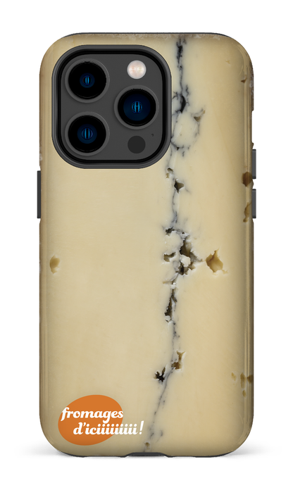 iPhone 14 Pro Tough Fromage Cendré Logo -