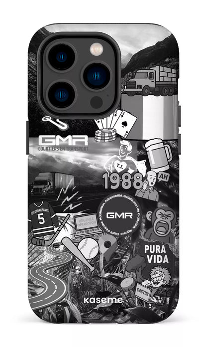 iPhone 14 Pro Tough GMR Collage Noir et Blanc -