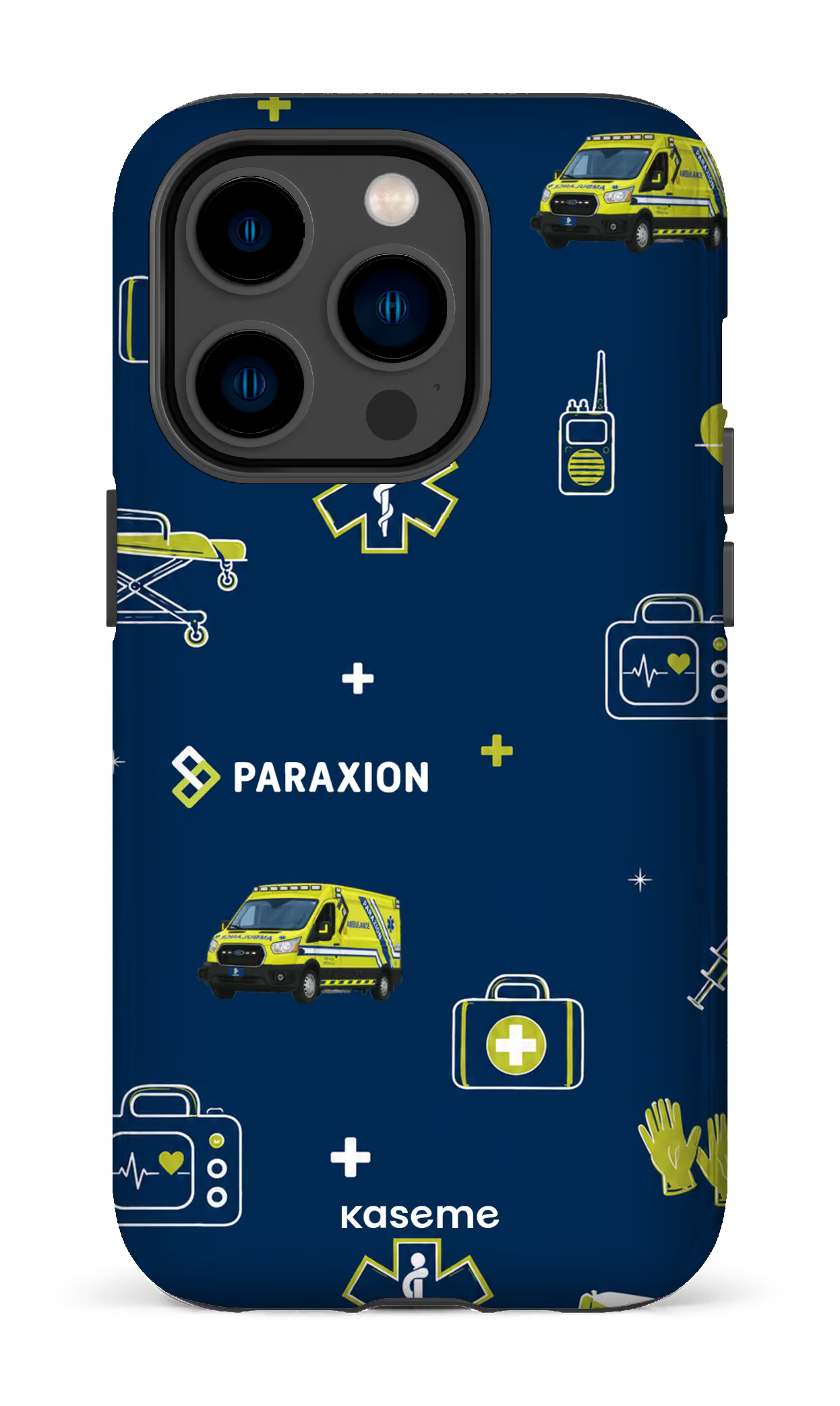 iPhone 14 Pro Tough Icônes bleu Paraxion -