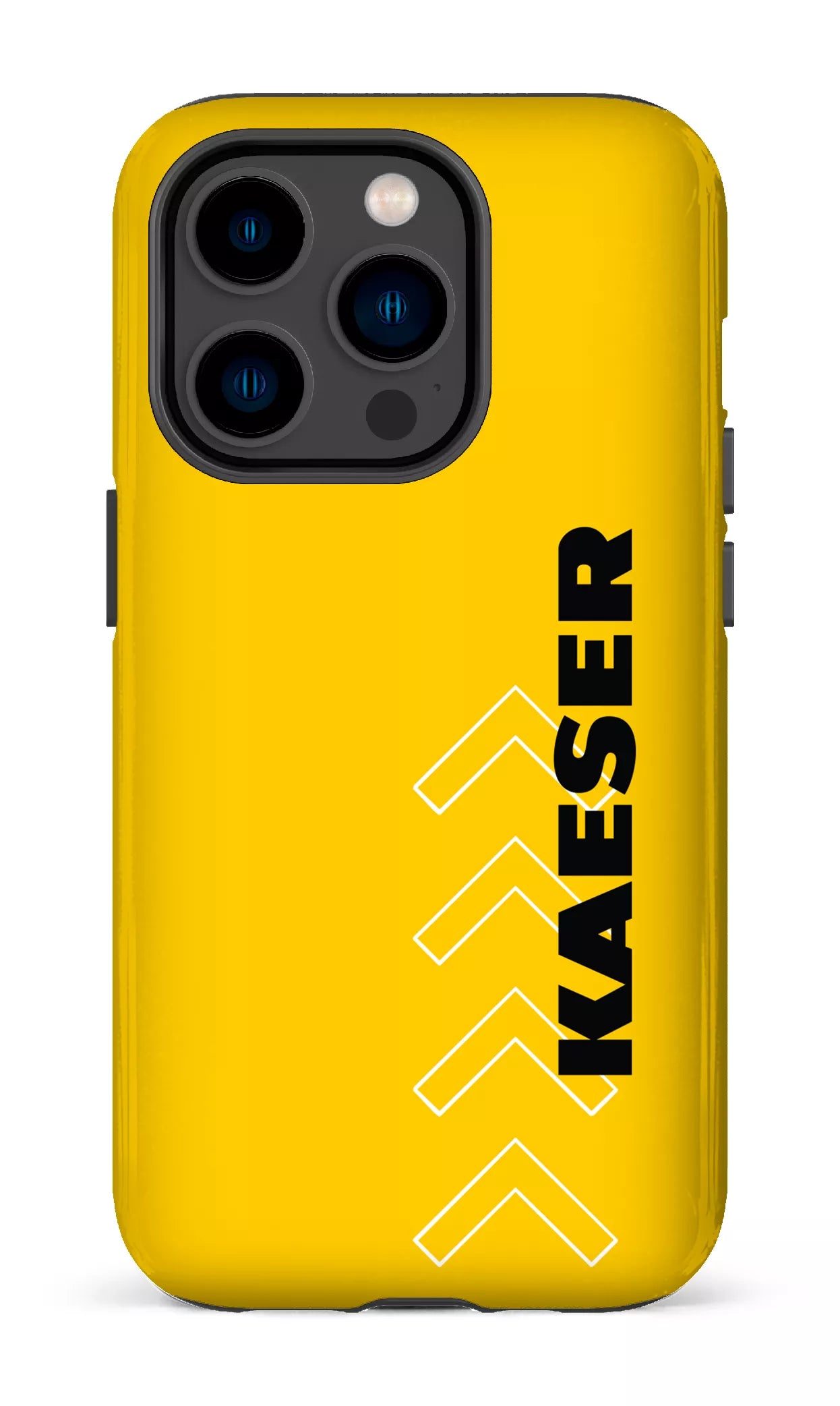 iPhone 14 Pro Tough Kaeser Flèches Jaune -