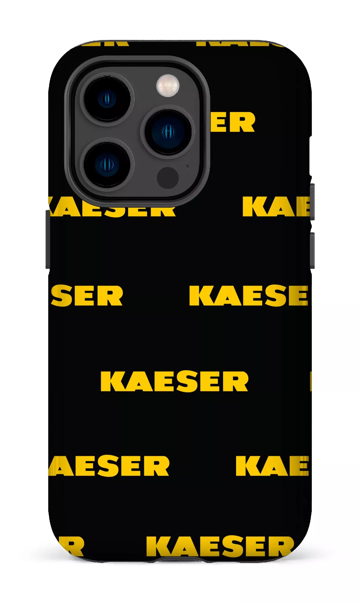 iPhone 14 Pro Tough Kaeser Pattern Noir -