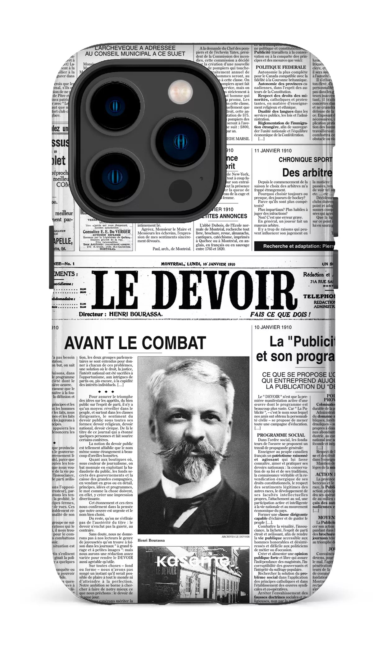 iPhone 14 Pro Tough Le Devoir — Premier édito -