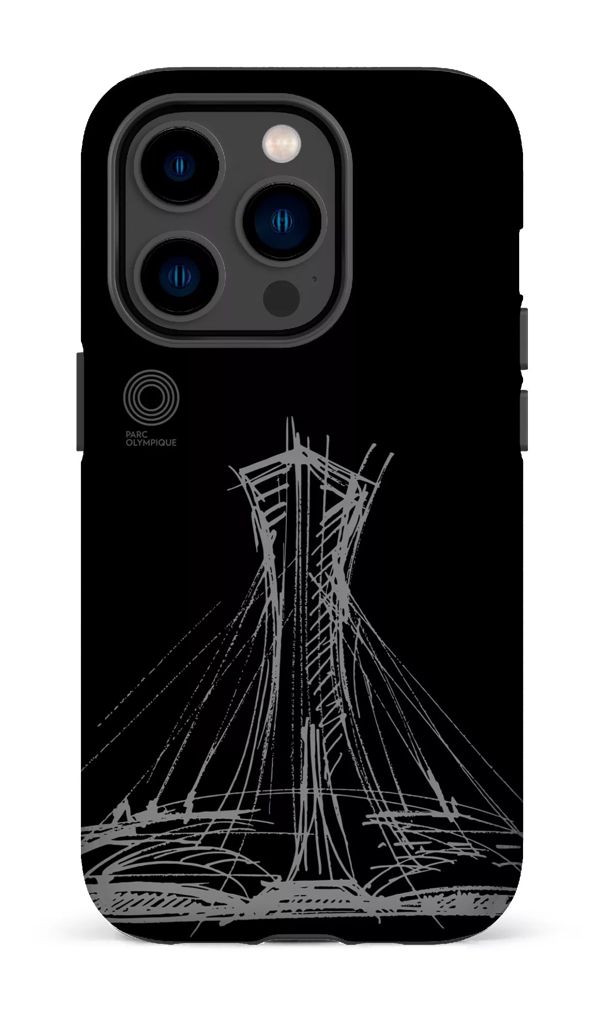 iPhone 14 Pro Tough Parc Olympique - Croquis Noir -