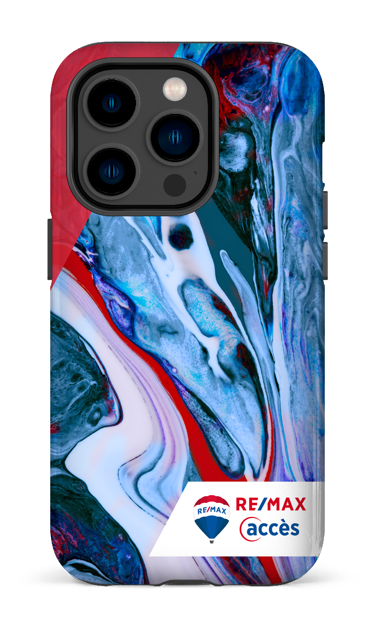 iPhone 14 Pro Tough Peinture marbrée claire -