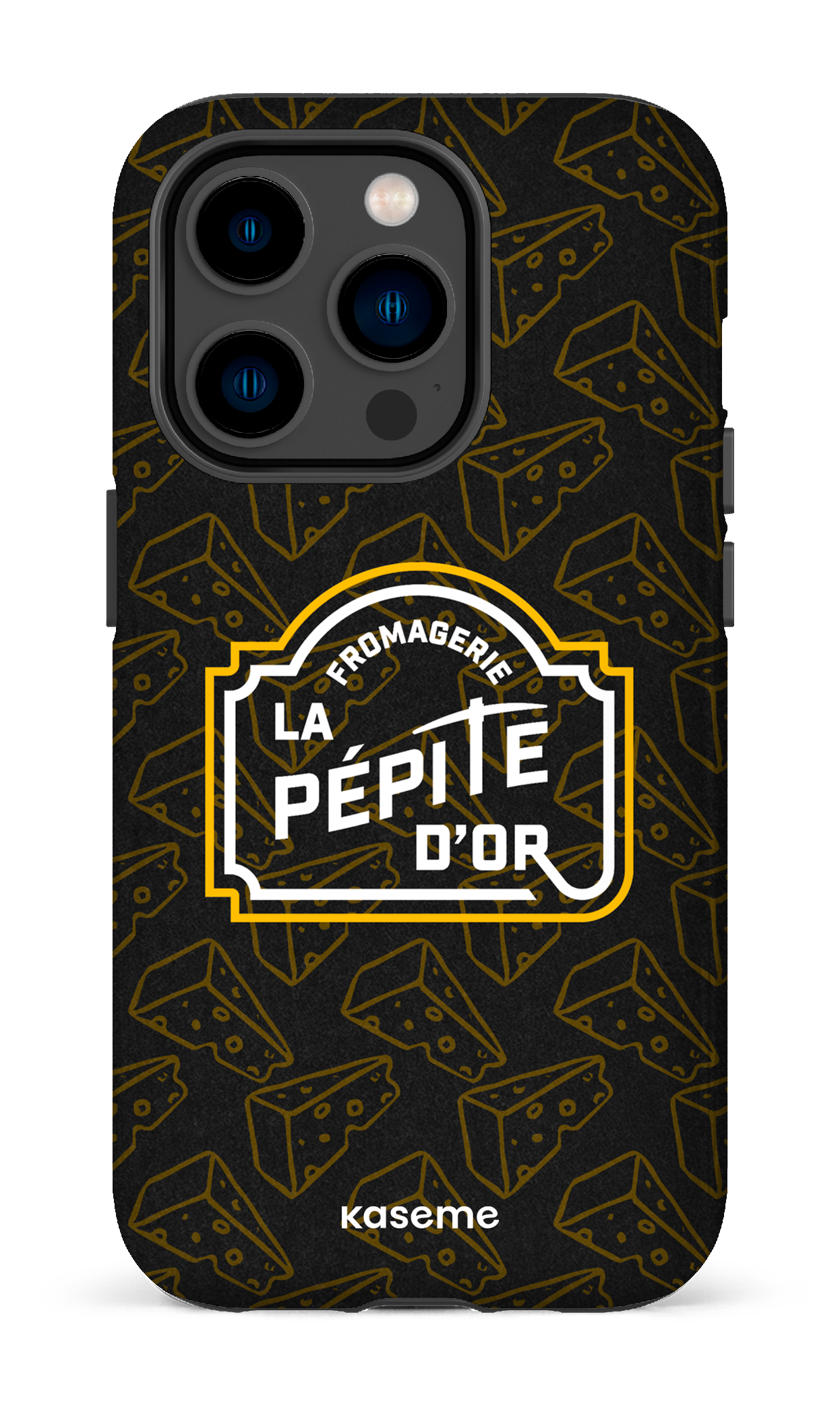 iPhone 14 Pro Tough Pépite x Fromages Noir -