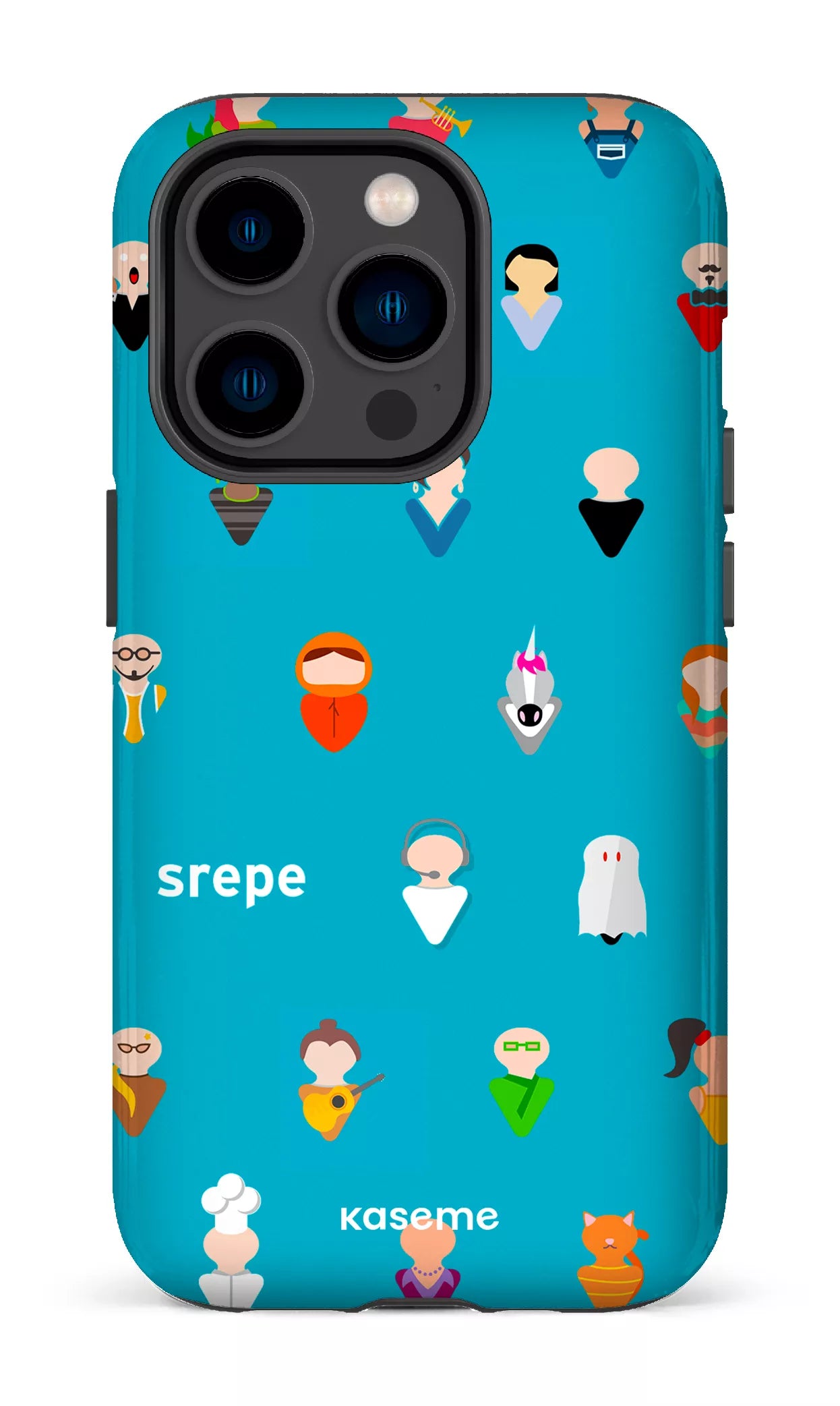 iPhone 14 Pro Tough Personnages Turquoise -