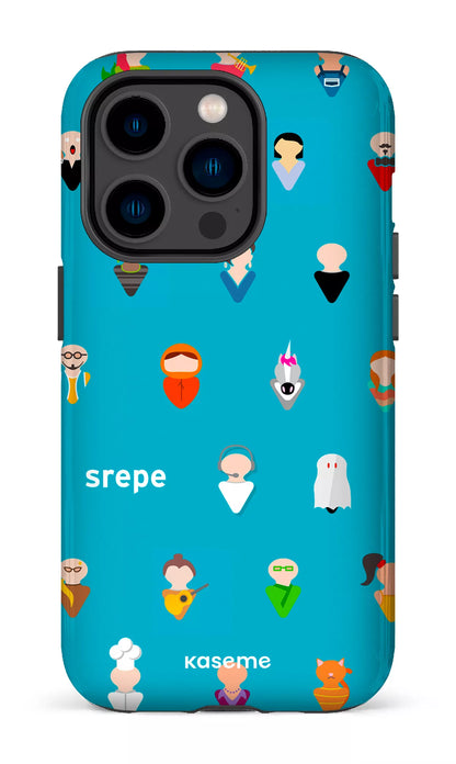 iPhone 14 Pro Tough Personnages Turquoise -
