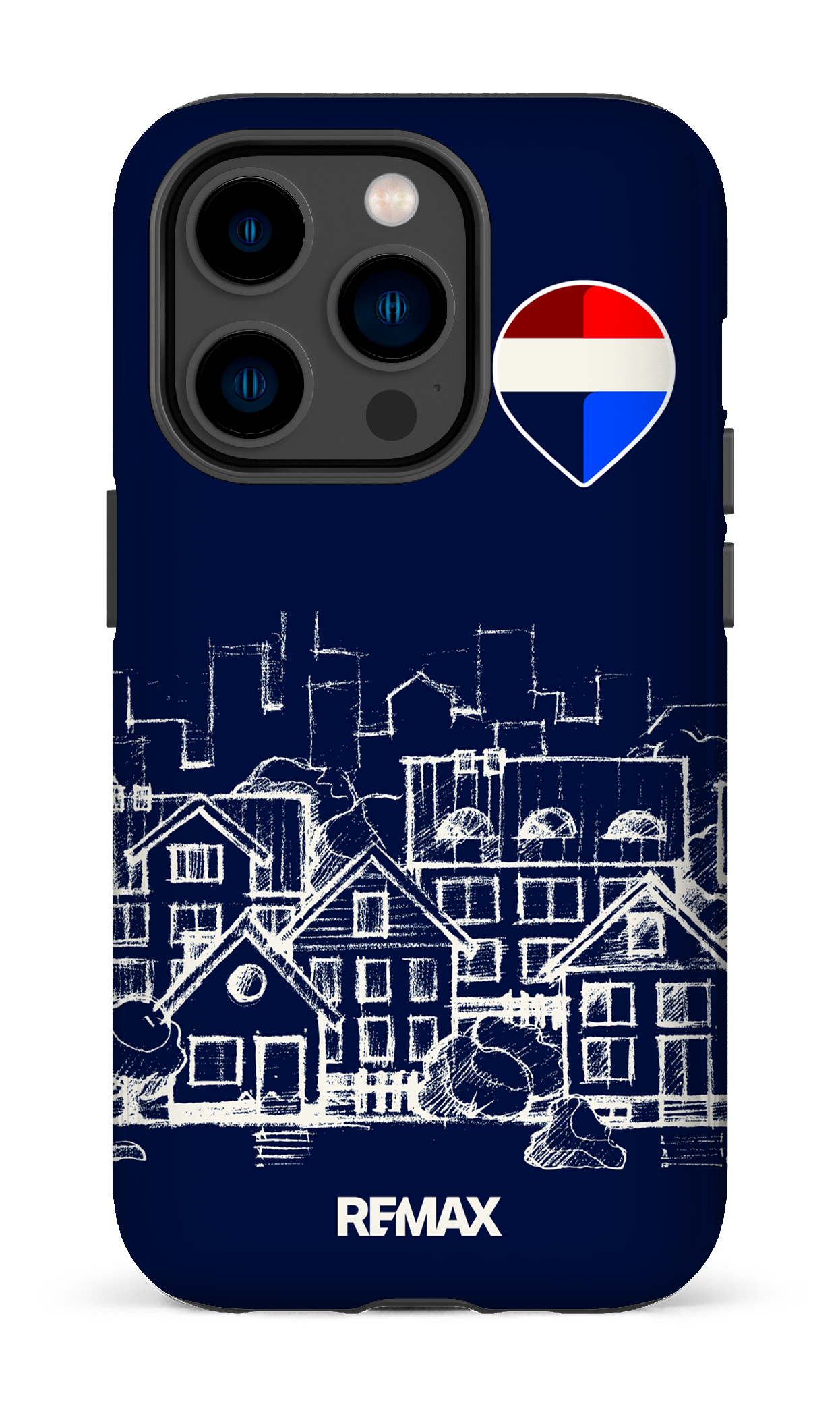 iPhone 14 Pro Tough Remax Sketch Bleu -