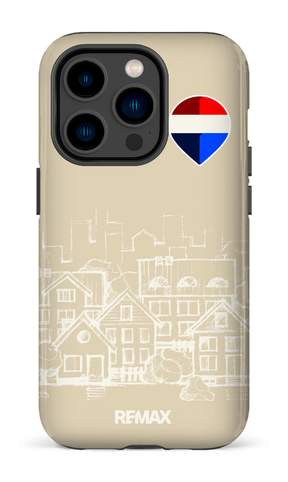 iPhone 14 Pro Tough Remax Sketch Crème -