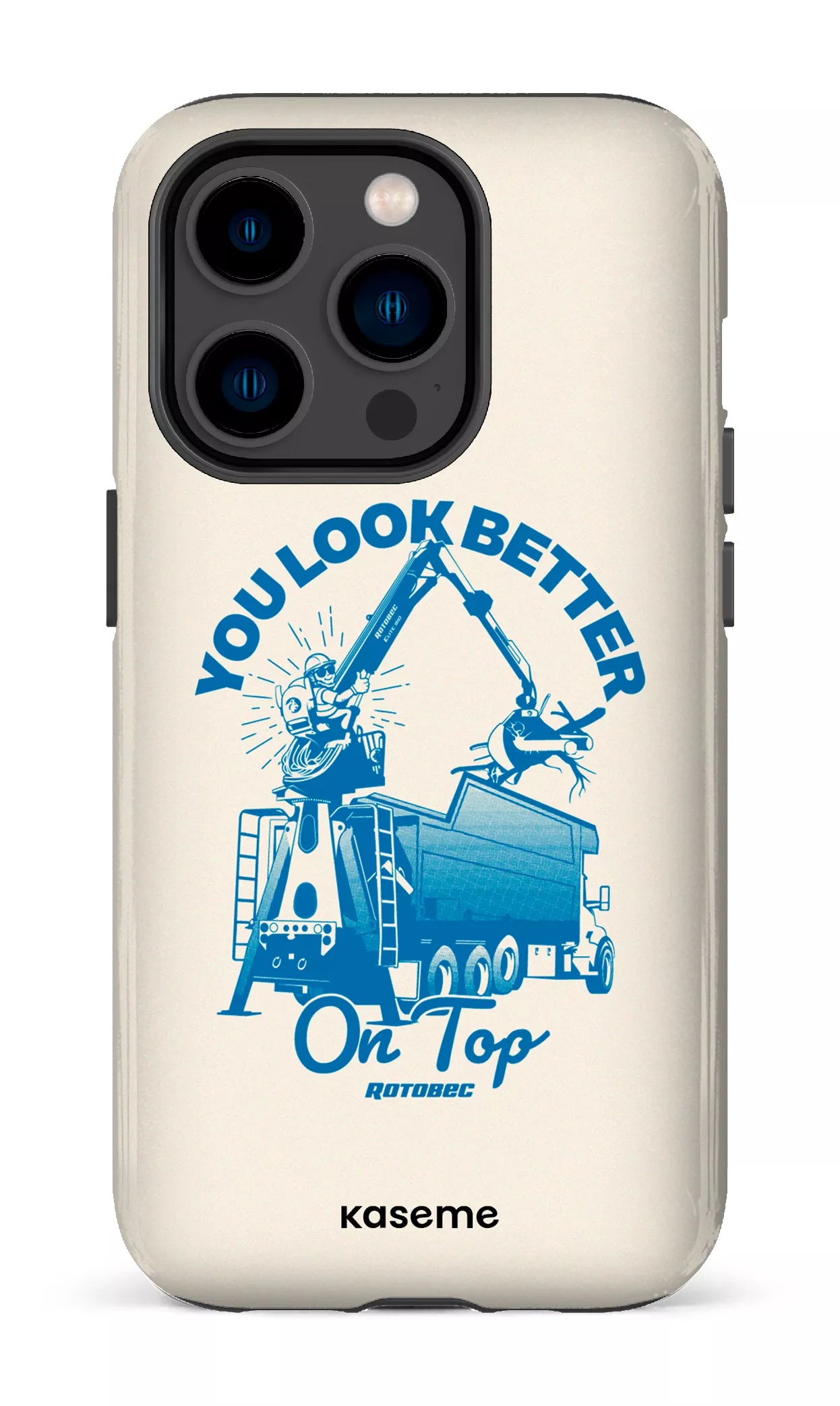 iPhone 14 Pro Tough Rotobec Beige -