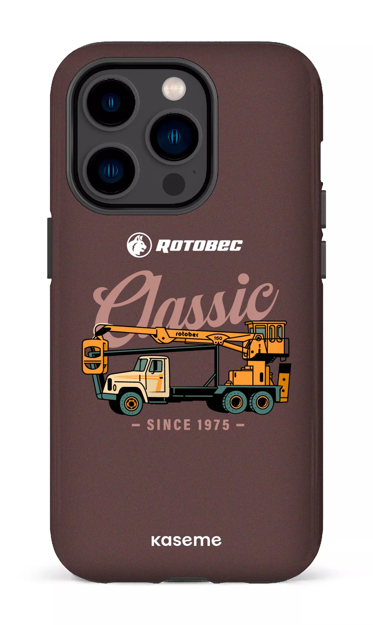 iPhone 14 Pro Tough Rotobec Brun "Classic" -