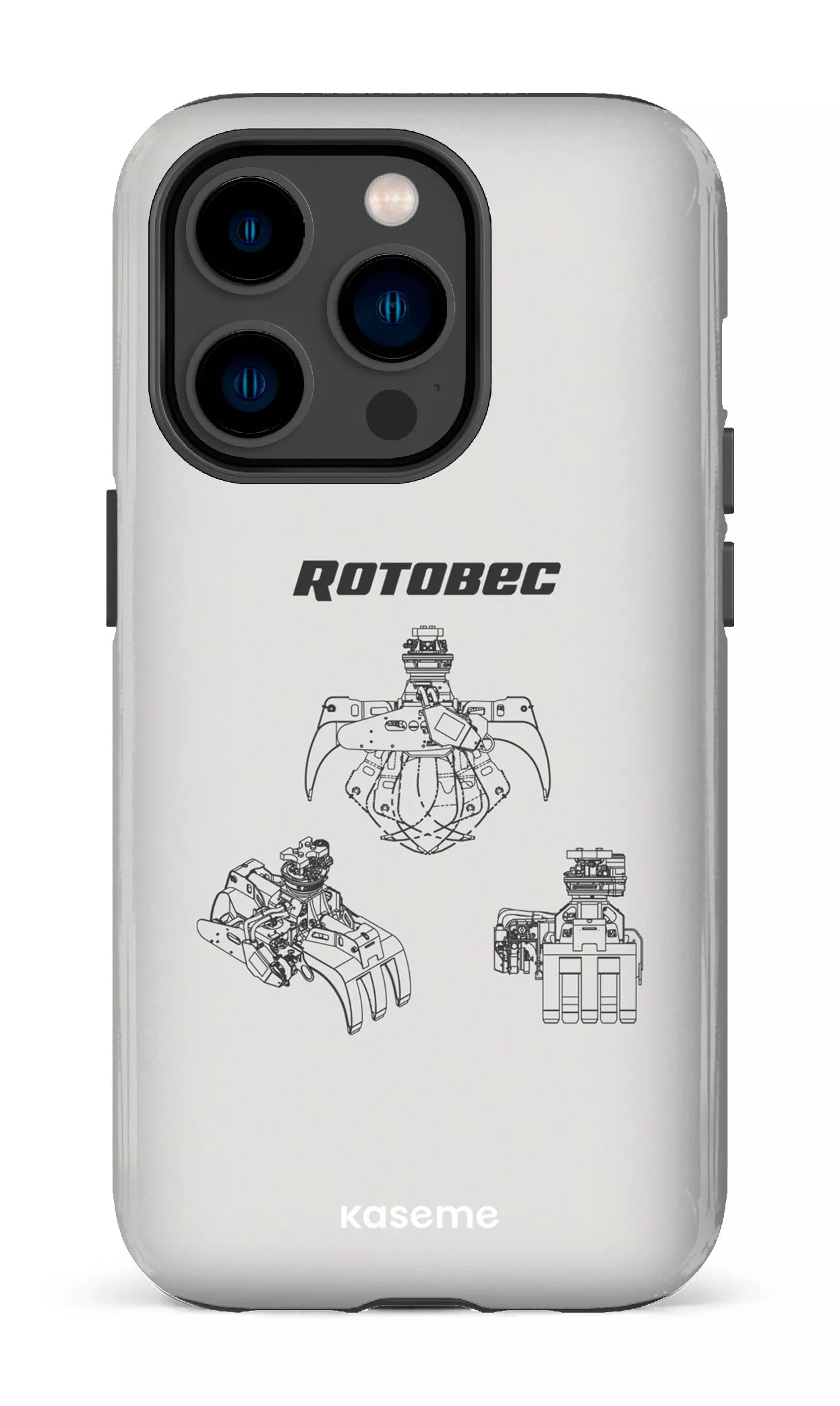 iPhone 14 Pro Tough Rotobec Gris -