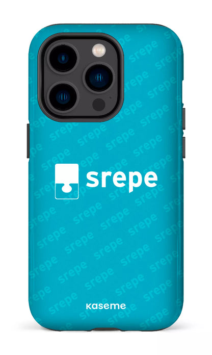 iPhone 14 Pro Tough SREPE Pattern Turquoise -