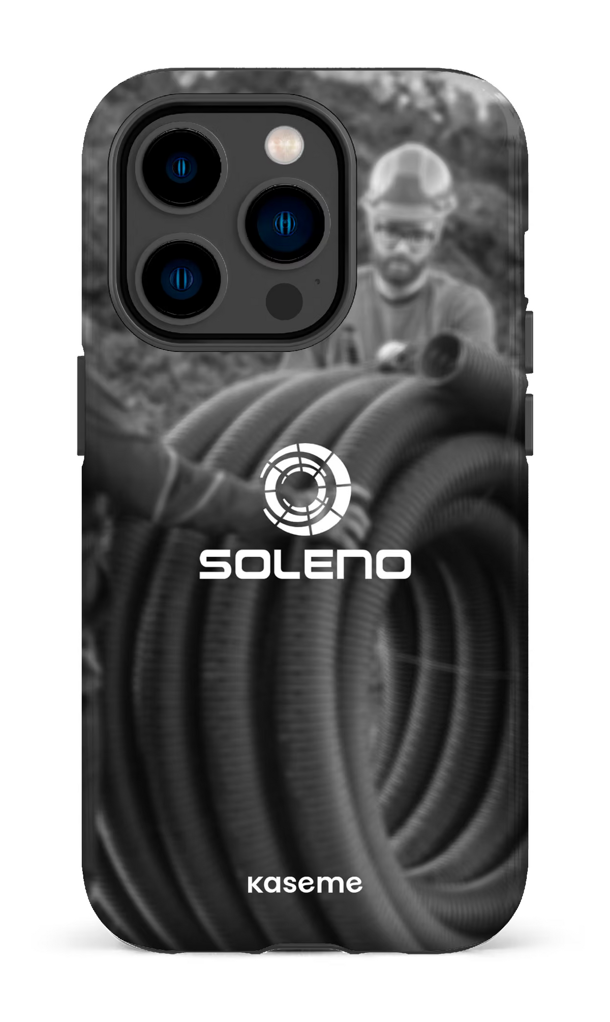 iPhone 14 Pro Tough Soleno tuyau N&B -