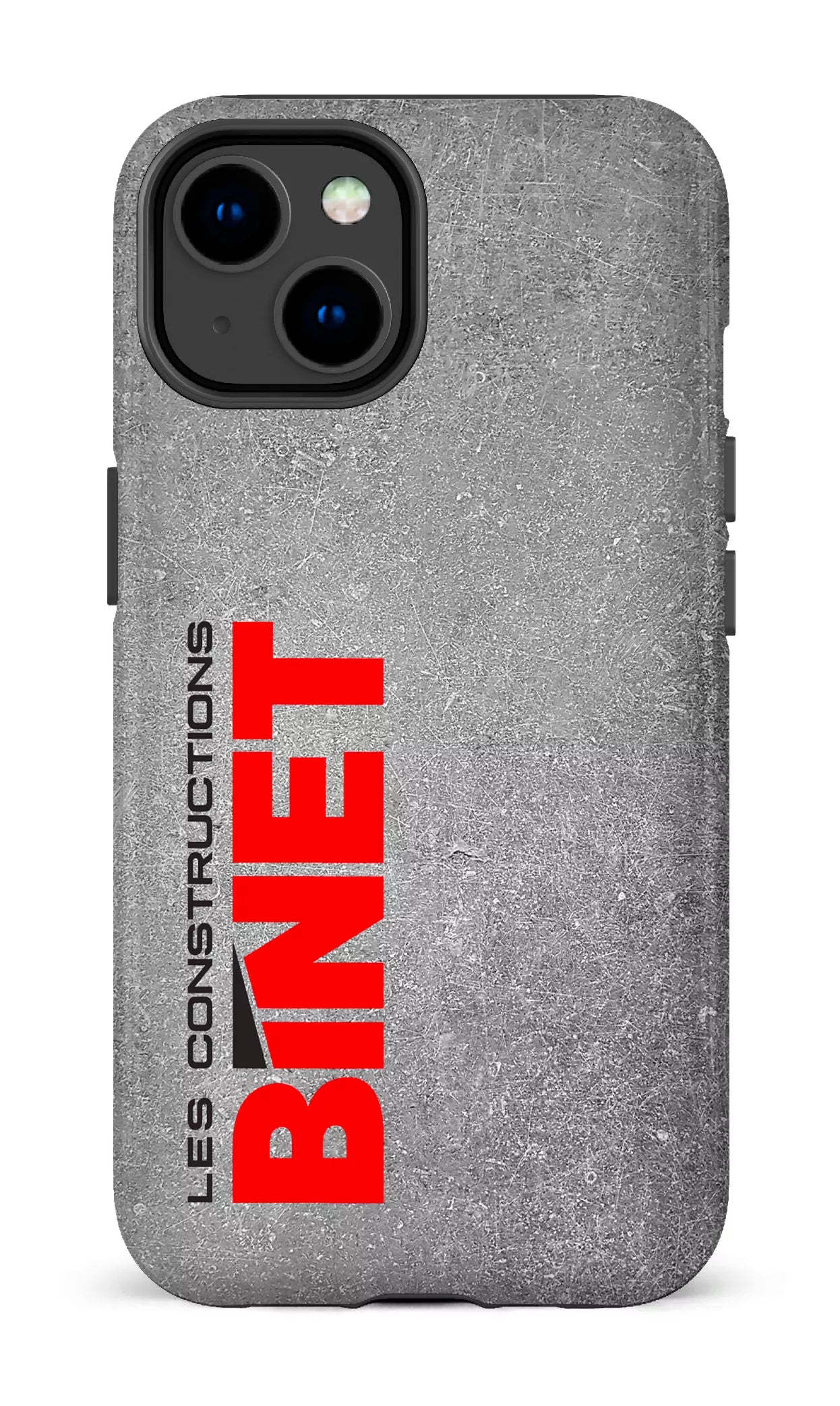 iPhone 14 Tough Gloss Constructions Binet Gris -