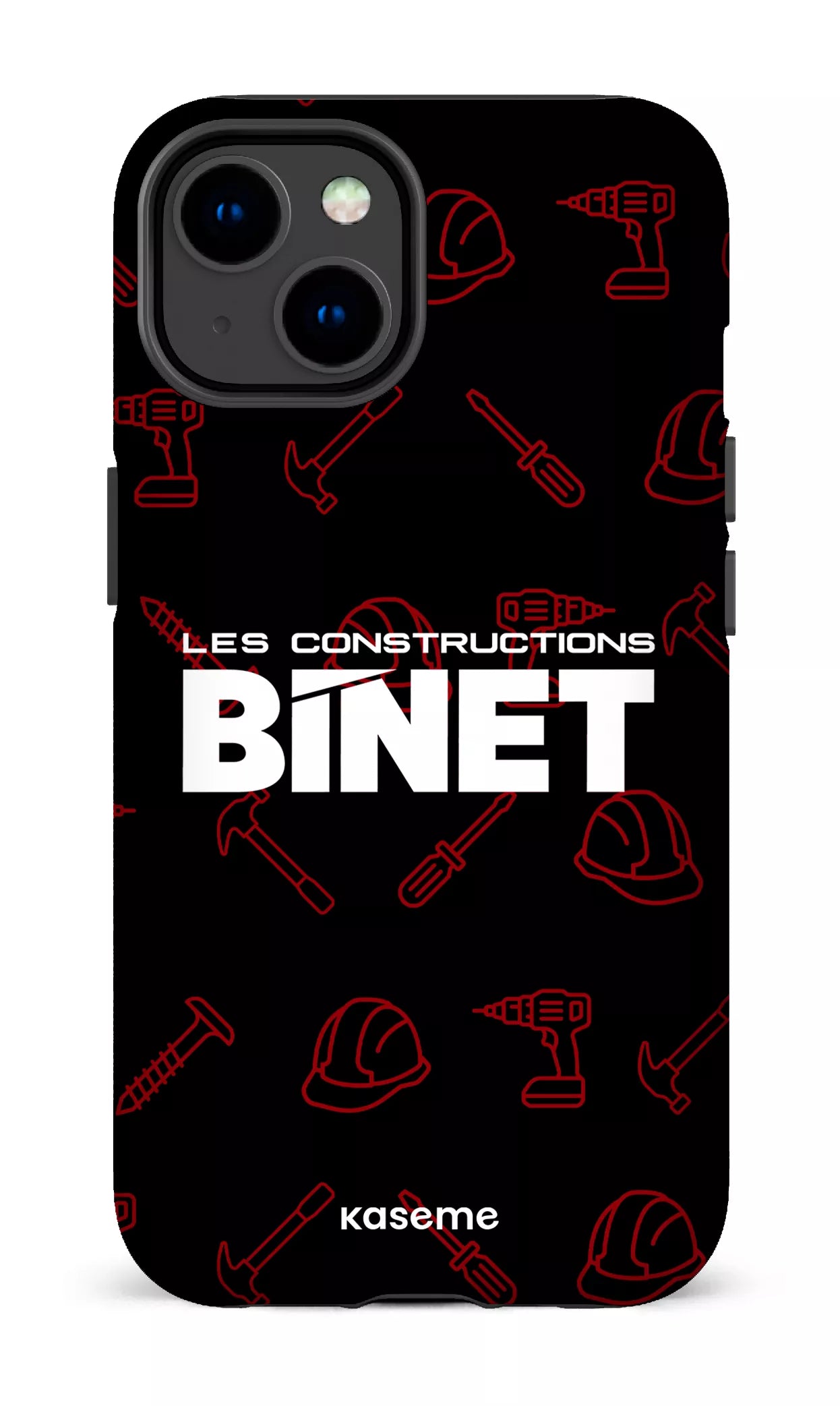iPhone 14 Tough Gloss Constructions Binet Noir -