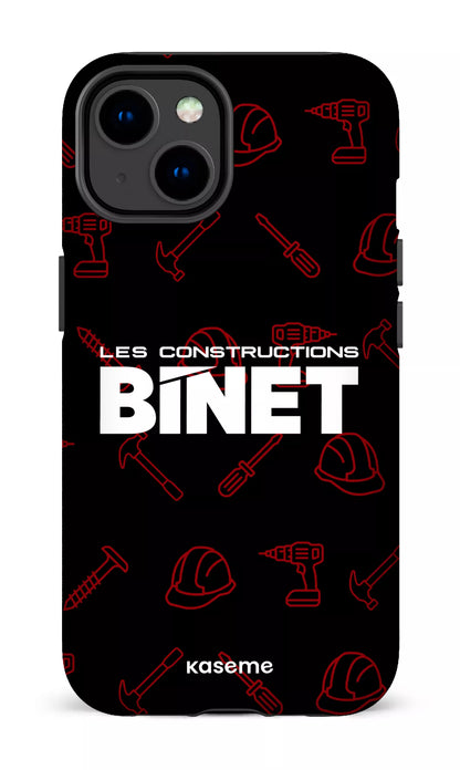 iPhone 14 Tough Gloss Constructions Binet Noir -