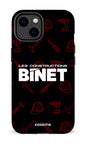 iPhone 14 Tough Gloss Constructions Binet Noir -
