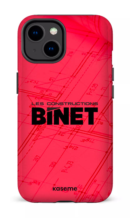 iPhone 14 Tough Gloss Constructions Binet Rouge -