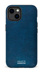 iPhone 14 Tough Gloss Cuir Bleu x Mallette -