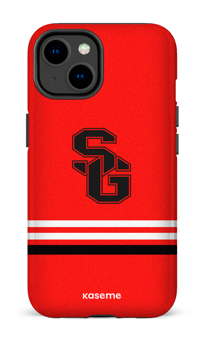 iPhone 14 Tough Gloss Dragons PSG Rouge -