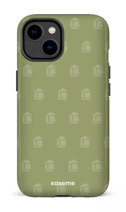 iPhone 14 Tough Gloss Flordeco motif sauge -
