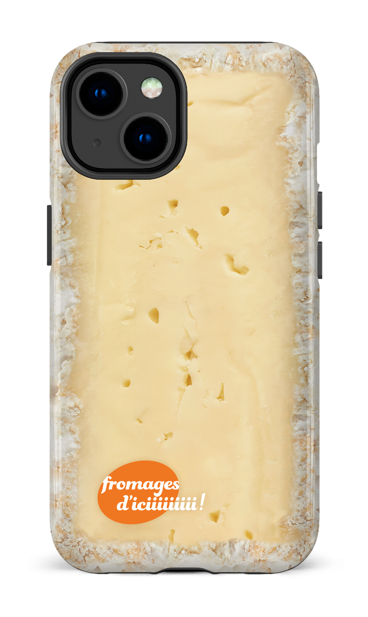 iPhone 14 Tough Gloss Fromage Brie Logo -