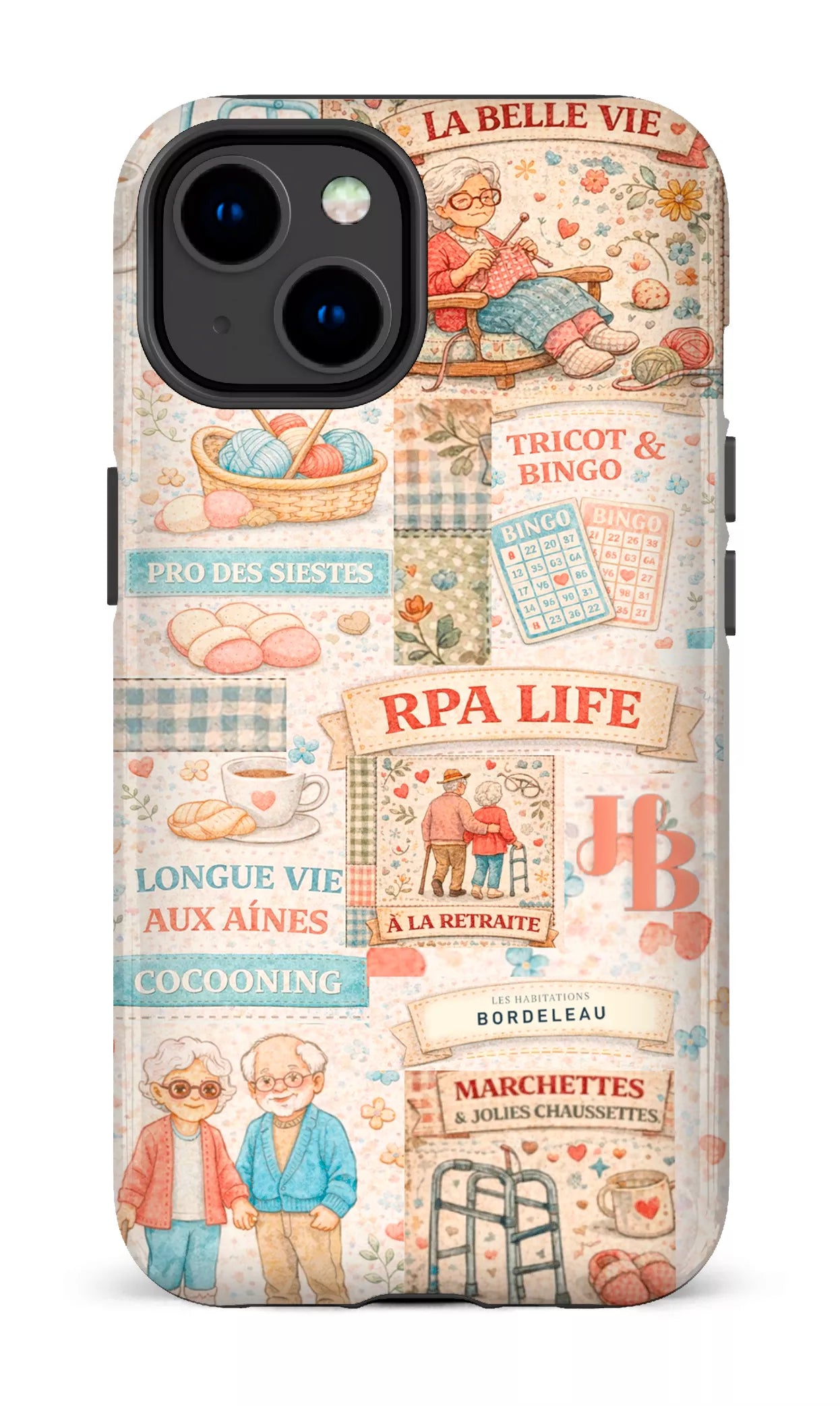 iPhone 14 Tough Gloss HB Courtepointe -