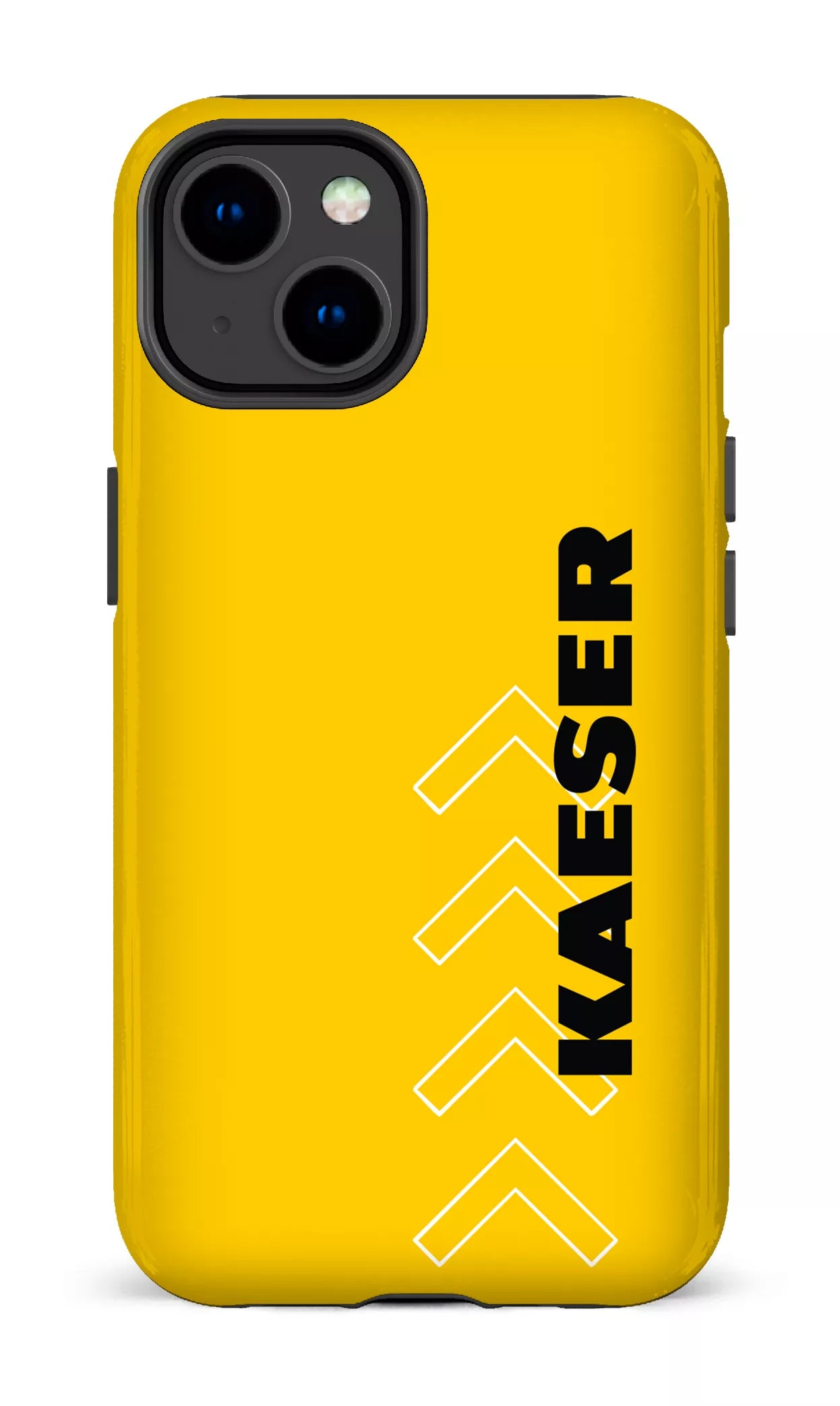 iPhone 14 Tough Gloss Kaeser Flèches Jaune -