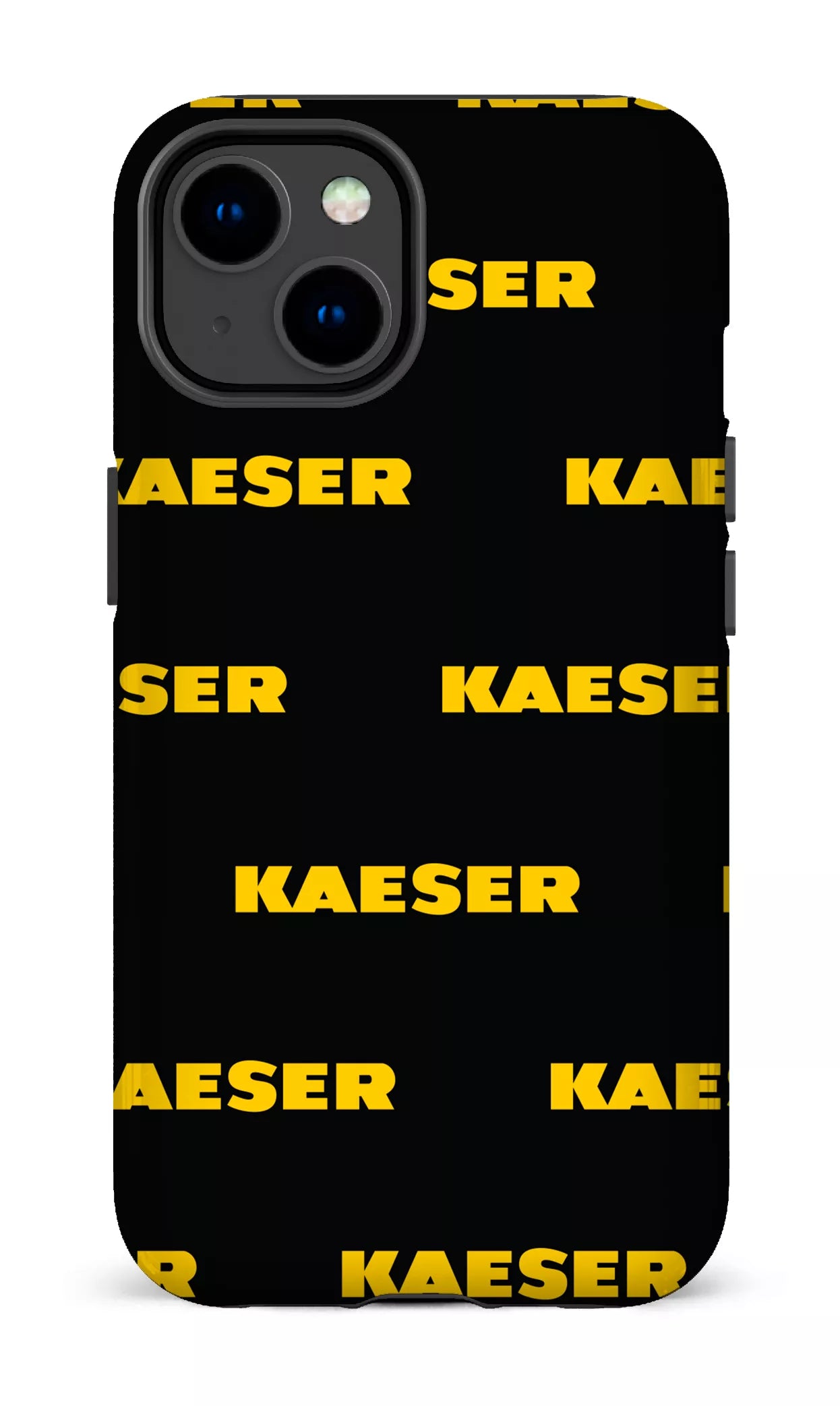 iPhone 14 Tough Gloss Kaeser Pattern Noir -