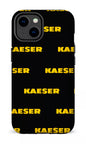 iPhone 14 Tough Gloss Kaeser Pattern Noir -