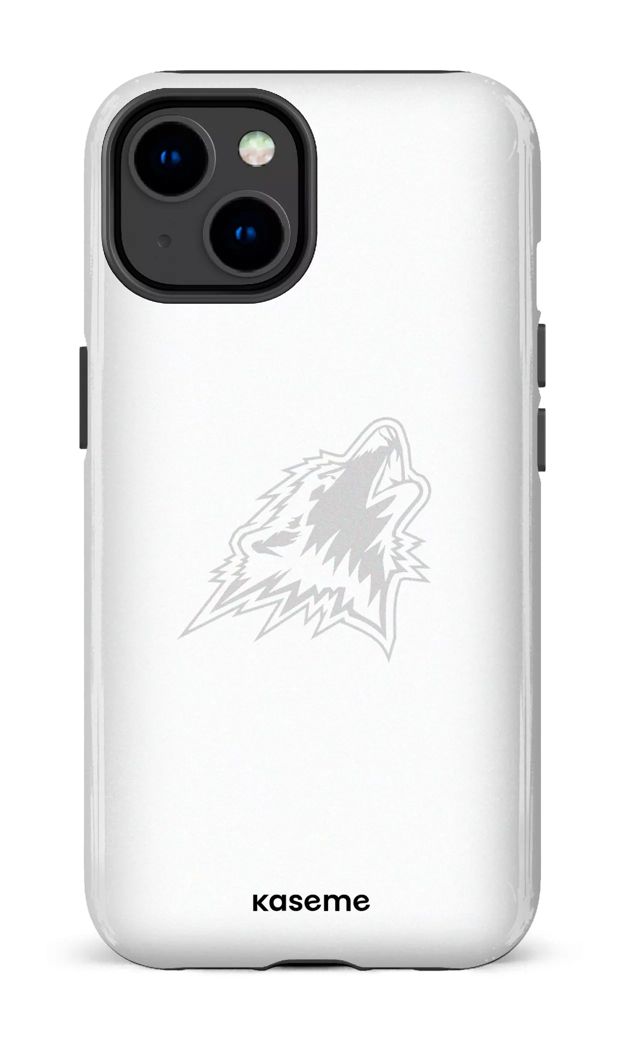 iPhone 14 Tough Gloss Les Huskies Blanc -