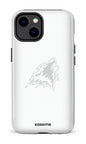 iPhone 14 Tough Gloss Les Huskies Blanc -