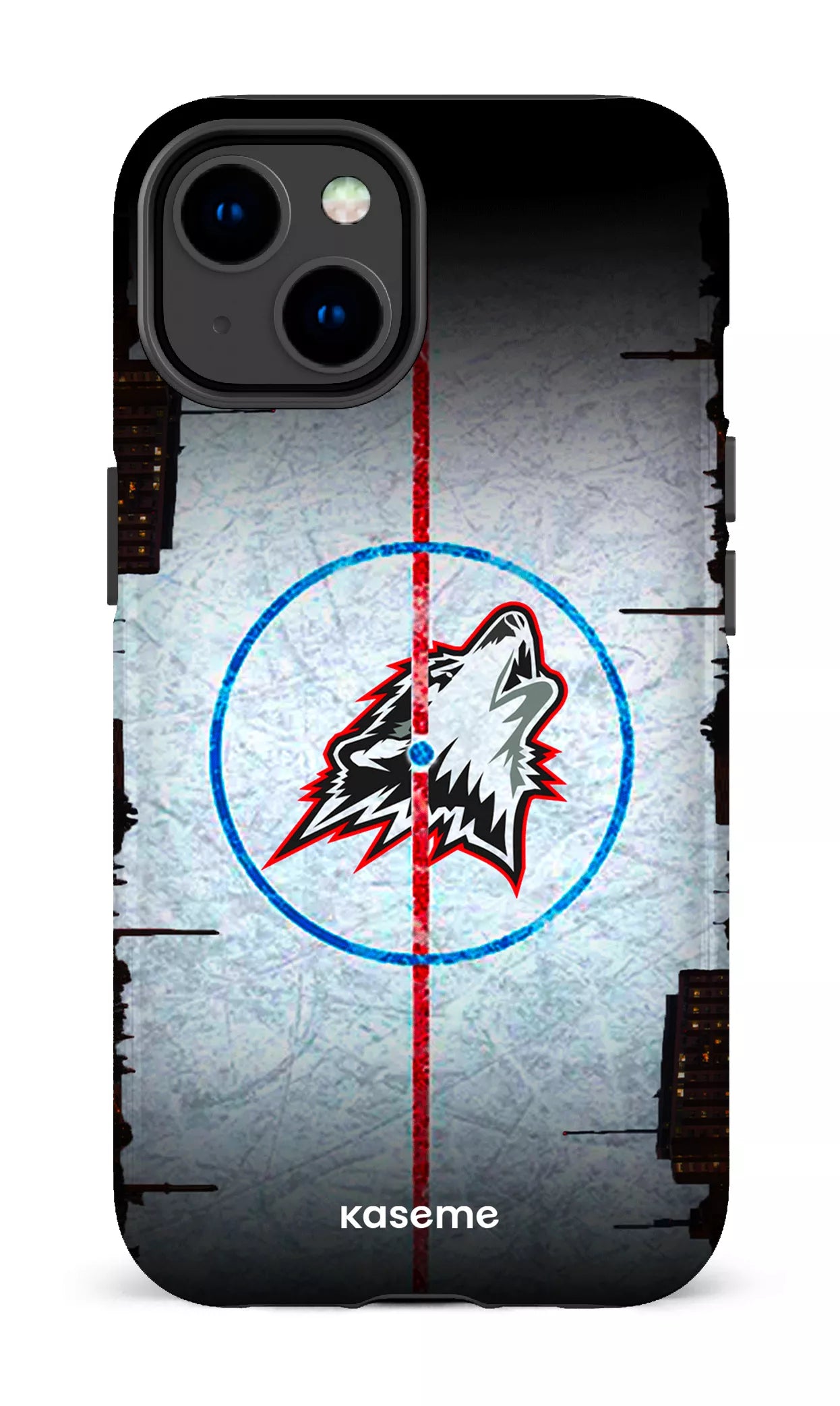 iPhone 14 Tough Gloss Les Huskies Patinoire -