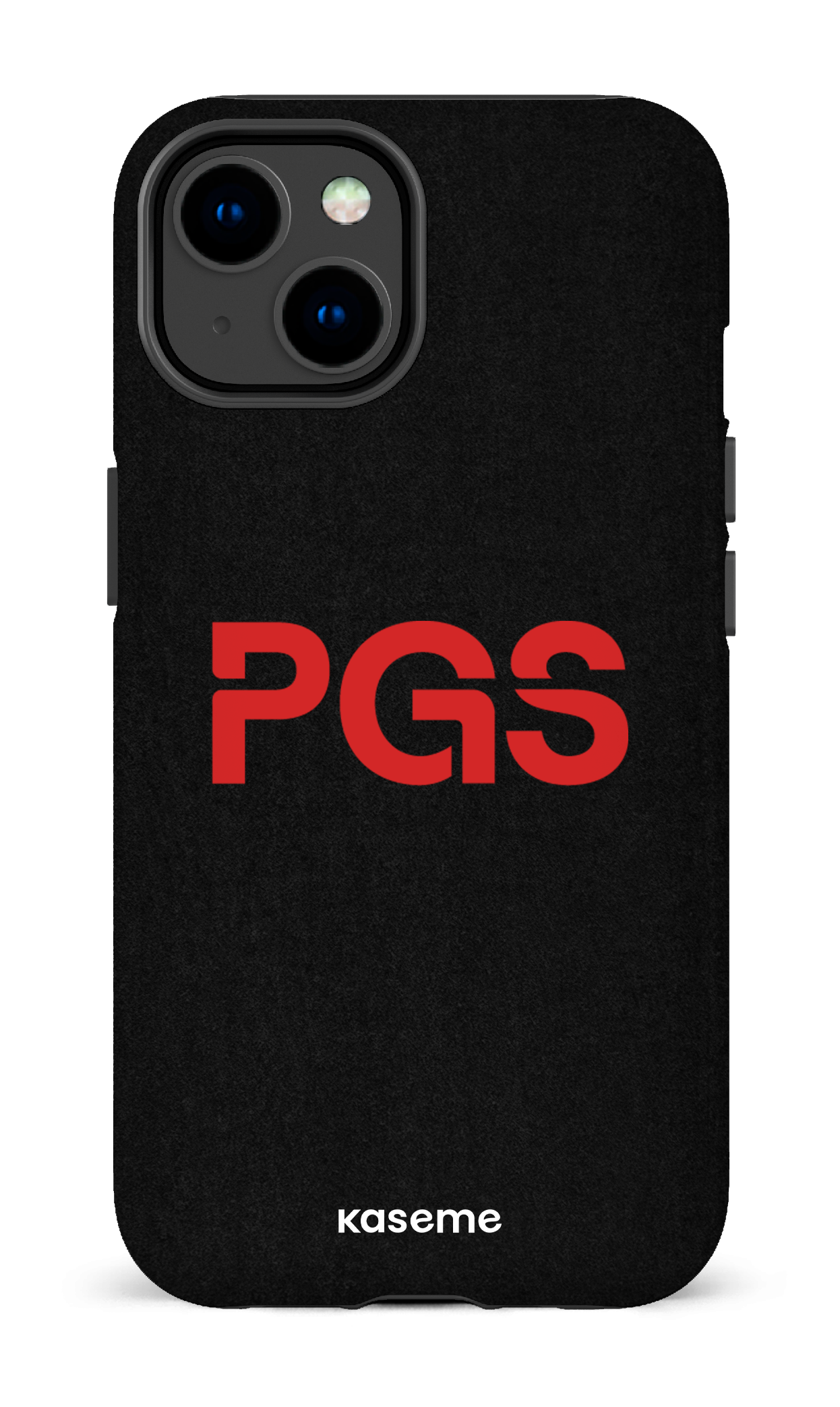 iPhone 14 Tough Gloss PGS Noir&Rouge -