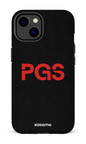 iPhone 14 Tough Gloss PGS Noir&Rouge -