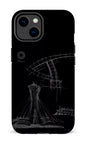 iPhone 14 Tough Gloss Parc Olympique - Croquis Plan Noir -