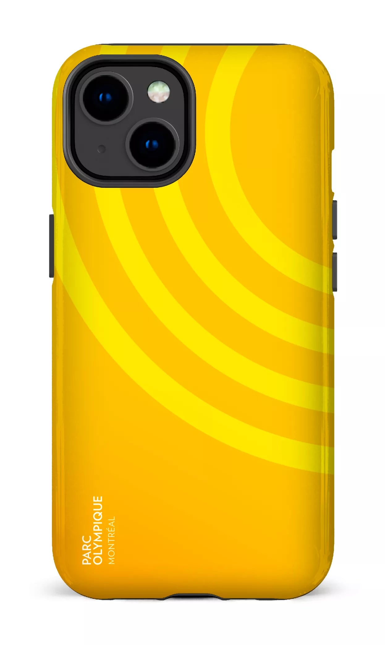 iPhone 14 Tough Gloss Parc Olympique - Logo Jaune -