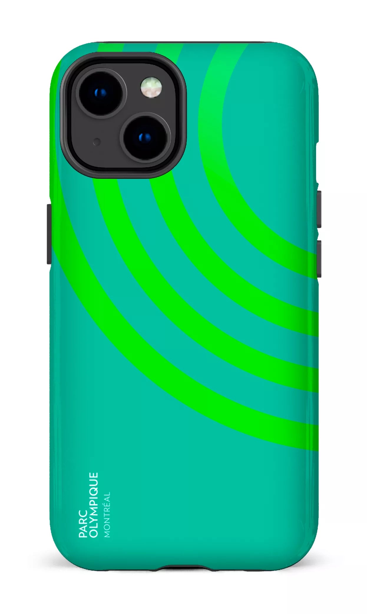 iPhone 14 Tough Gloss Parc Olympique - Logo Vert -