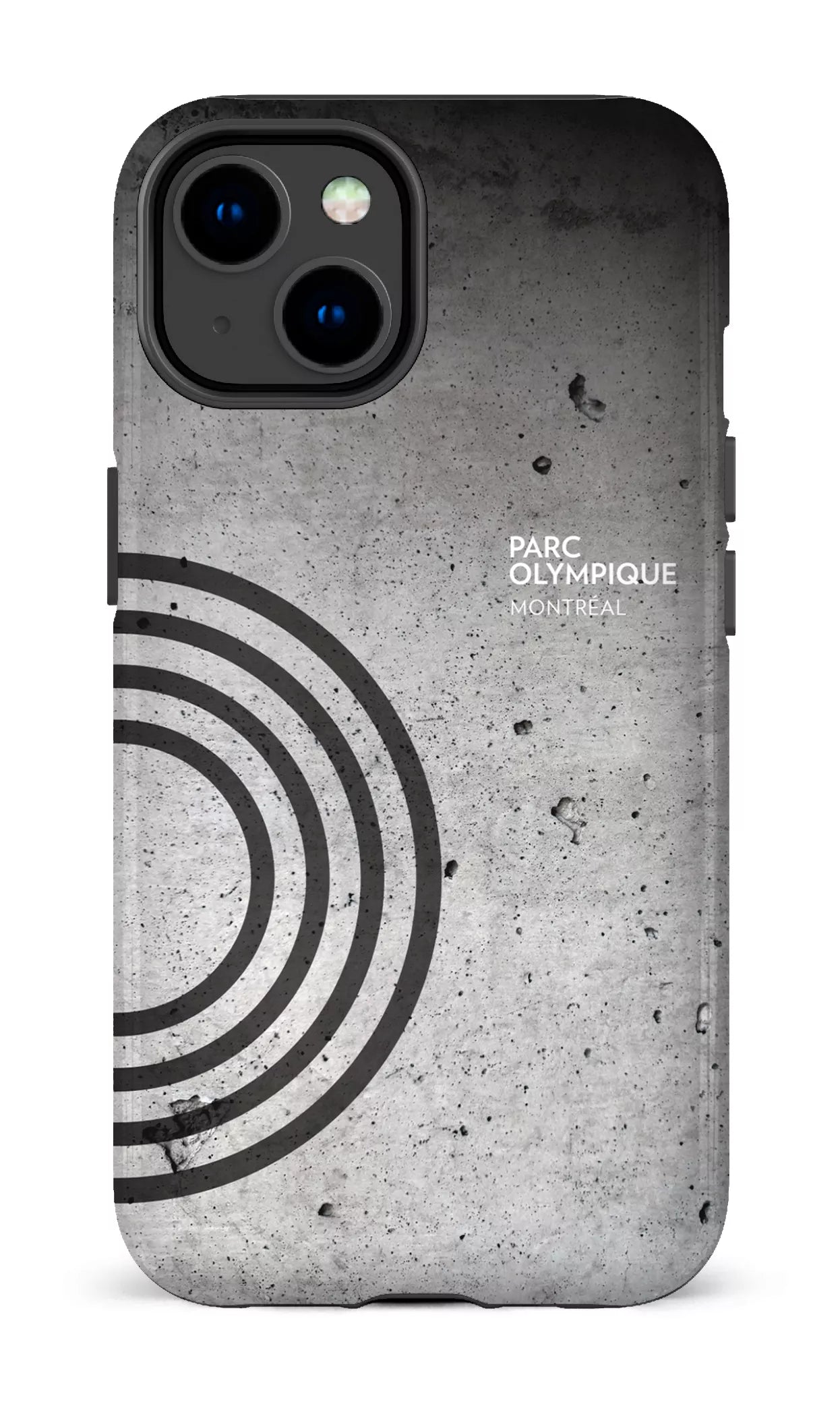 iPhone 14 Tough Gloss Parc Olympique - Texture Béton -