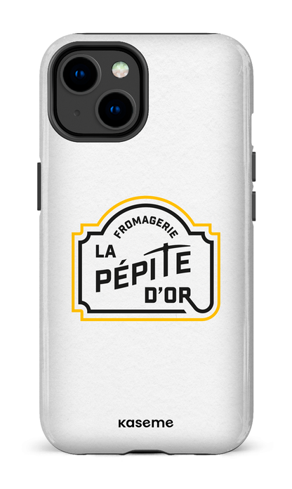 iPhone 14 Tough Gloss Pépite Blanc -