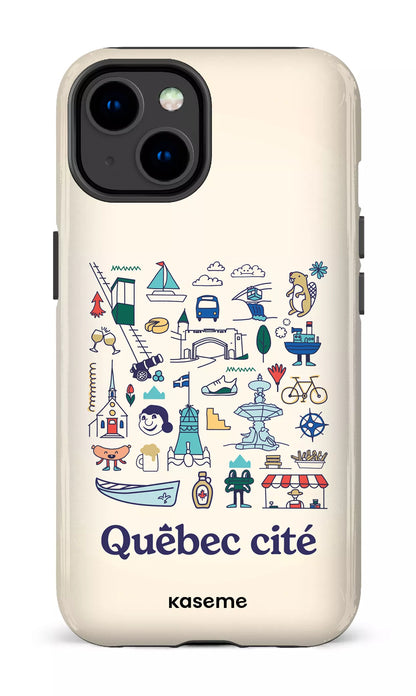 iPhone 14 Tough Gloss Québec illustré -