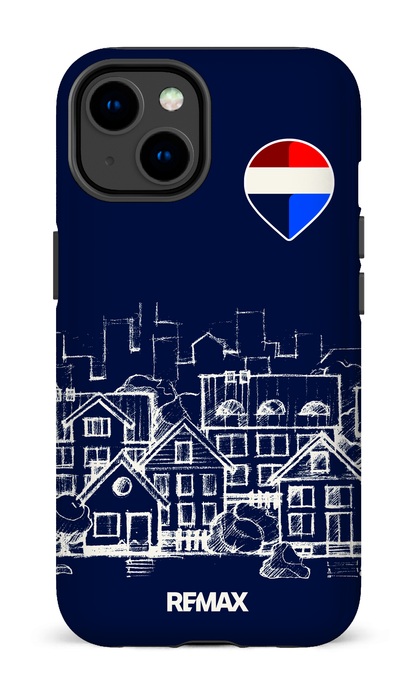 iPhone 14 Tough Gloss Remax Sketch Bleu -