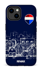 iPhone 14 Tough Gloss Remax Sketch Bleu -